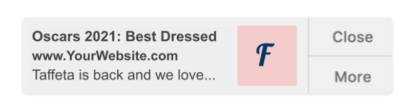 Fashion-related Push Notifications