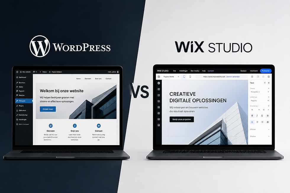 Wix Studio of WordPress: welke keuze past bij jouw bedrijf?