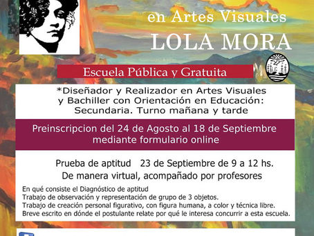 ESCUELA DE BELLAS ARTES LOLA MORA