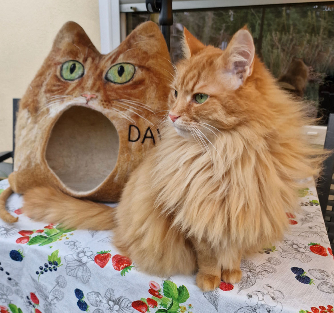 Cat house modeled on your cat