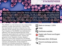 Institut Pasteur “Viruses and human cancers” MOOC