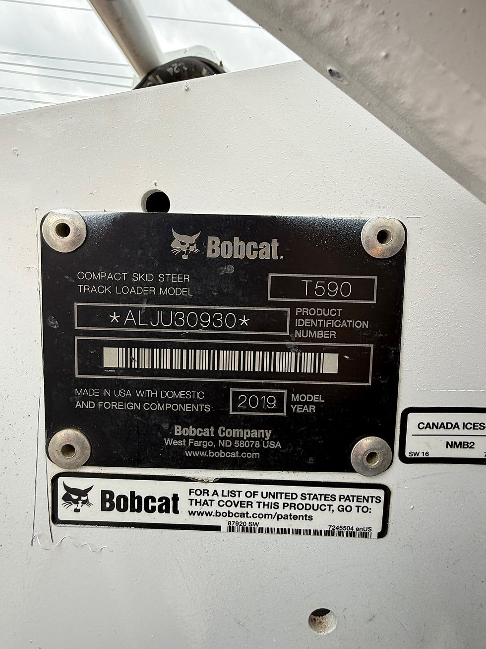 Thumbnail: SOLD!!! 2019 Bobcat Model T590 Compact Track Loader