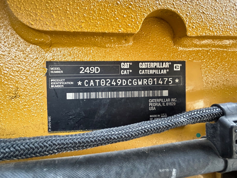 Thumbnail: SOLD!!! 2017 CAT Model 249D Compact Track Loader