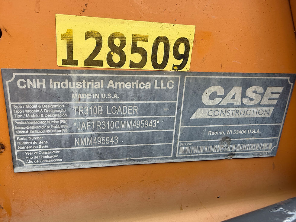 Thumbnail: 2021 CASE Model TR310B Compact Track Loader ("Skid Steer"),