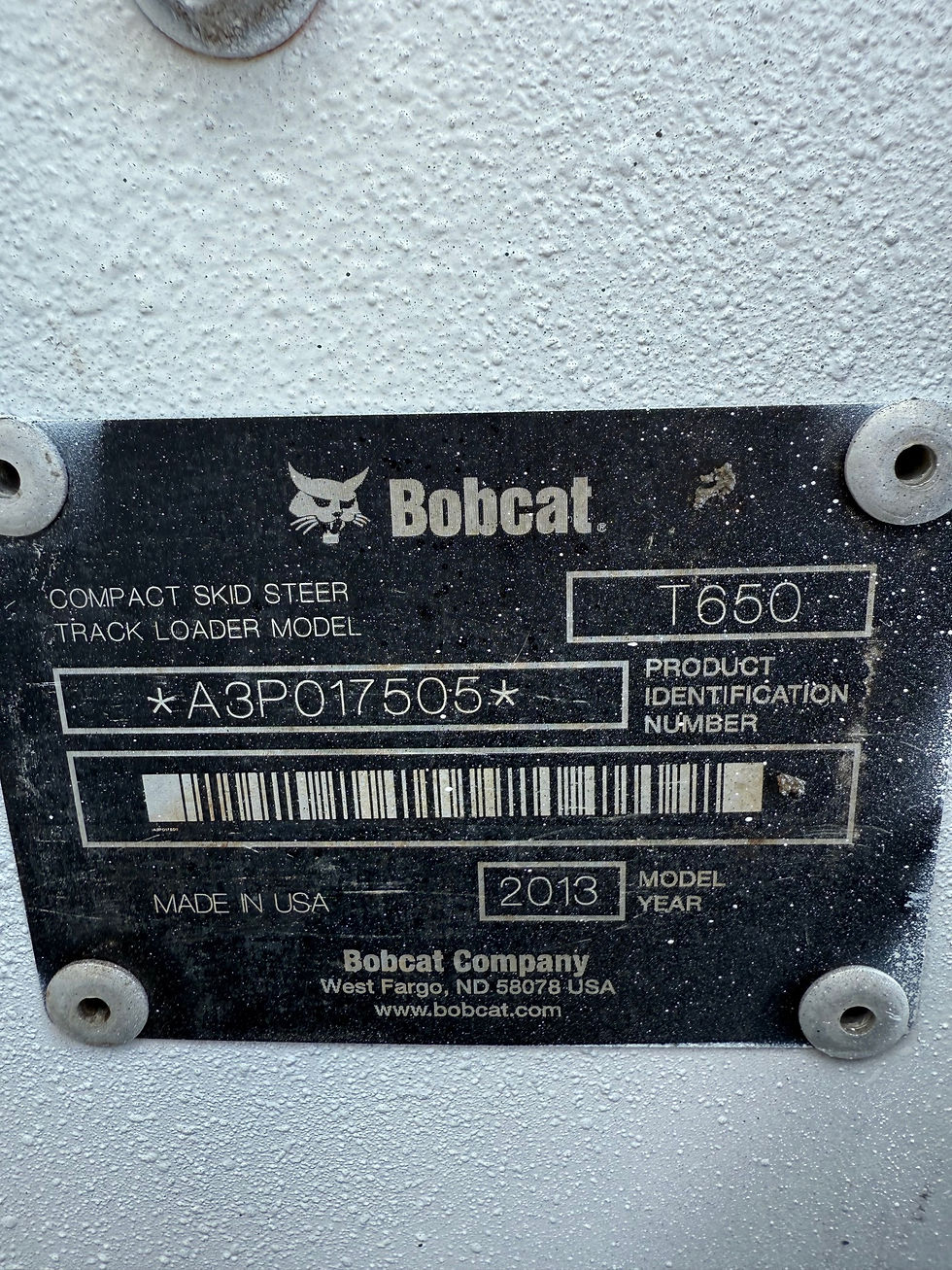 Miniatura: SOLD!!! 2013 Bobcat Model T650 Compact Track Loader
