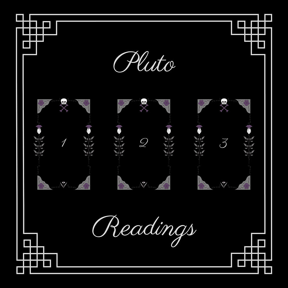 Skull and Crossbones Pluto Reading Divination Cloth