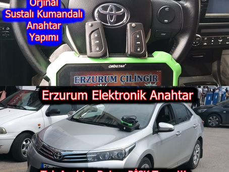 2014 Toyota Corolla Orjinal Sustalı Kumandalı Anahtar Yapımı