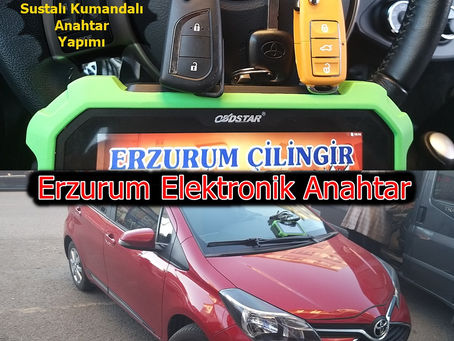 2016 Toyota Yaris Sustalı Kumandalı Anahtar Yapımı