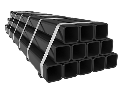 steel tube hollow section stack warehouse bundle