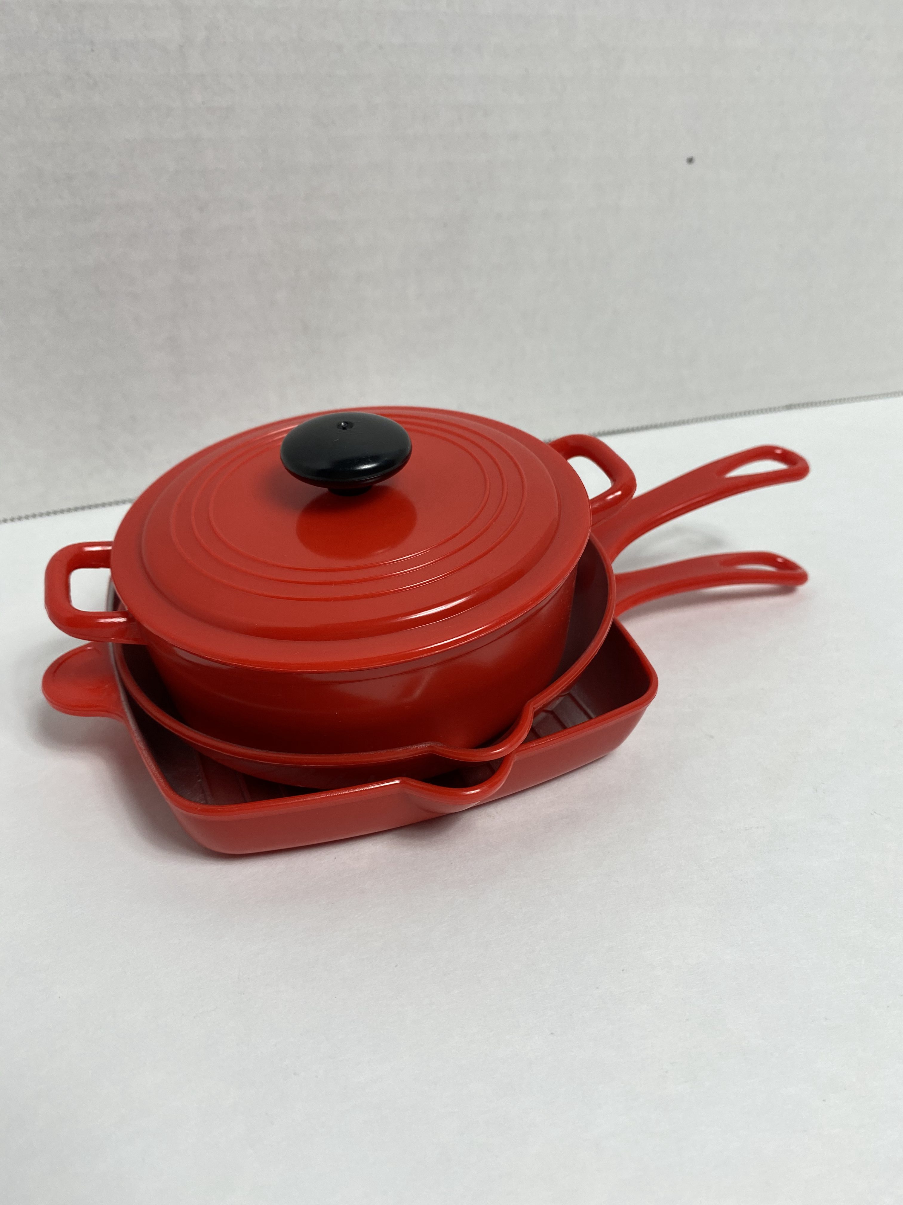 Mini Red Pots and Pans