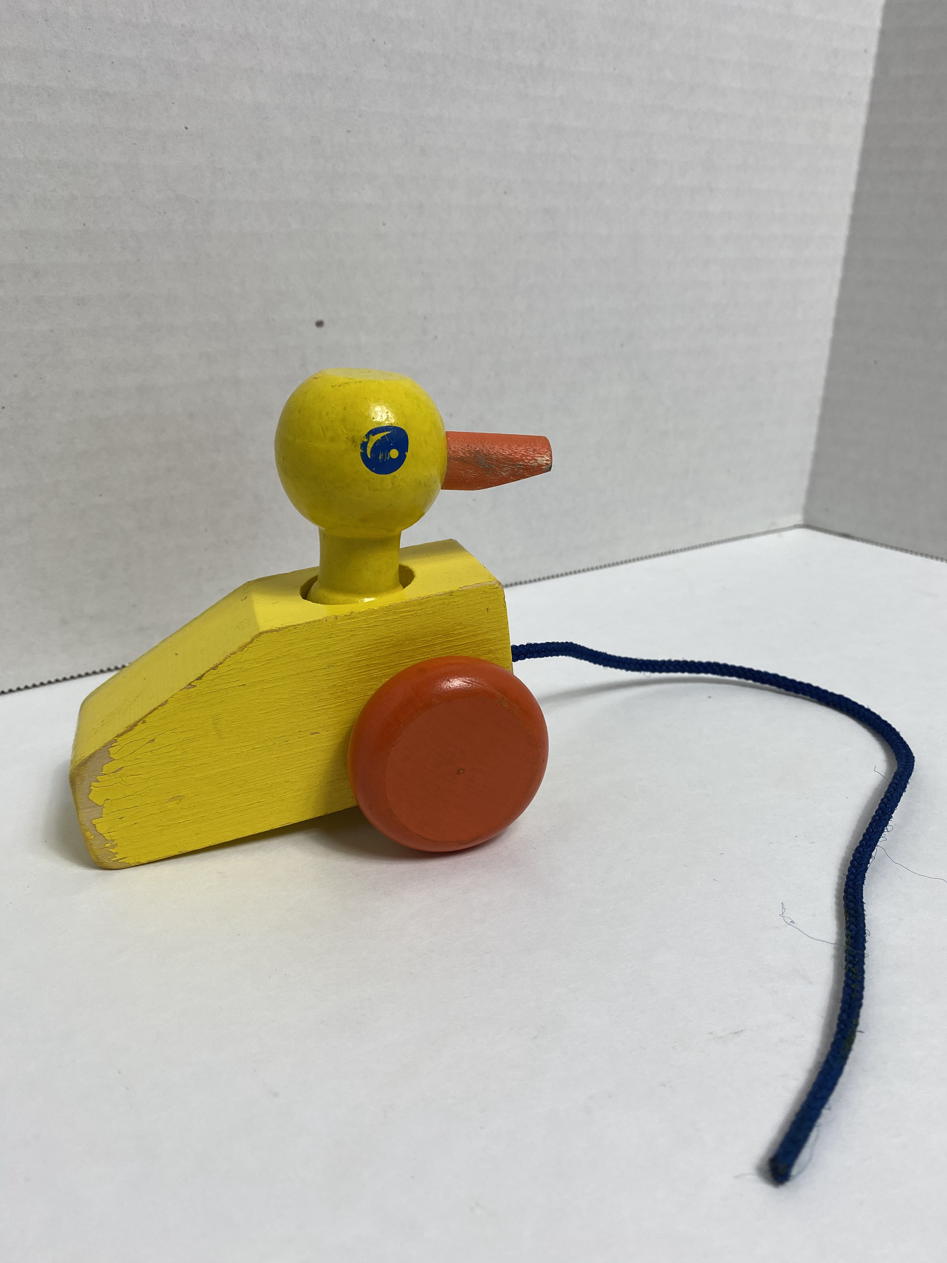 Wooden Duck With Wheels