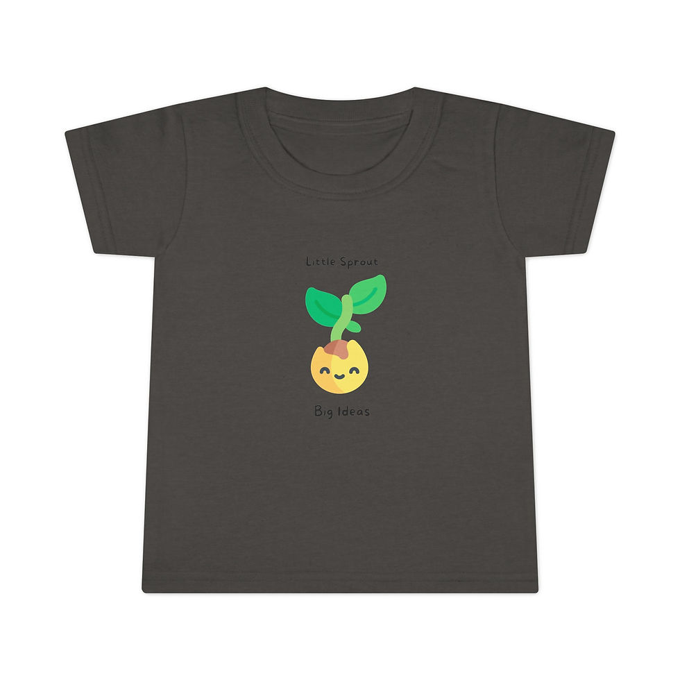 Thumbnail:  "Little Sprout Big Ideas"- 100% Cotton Toddler T-Shirt 