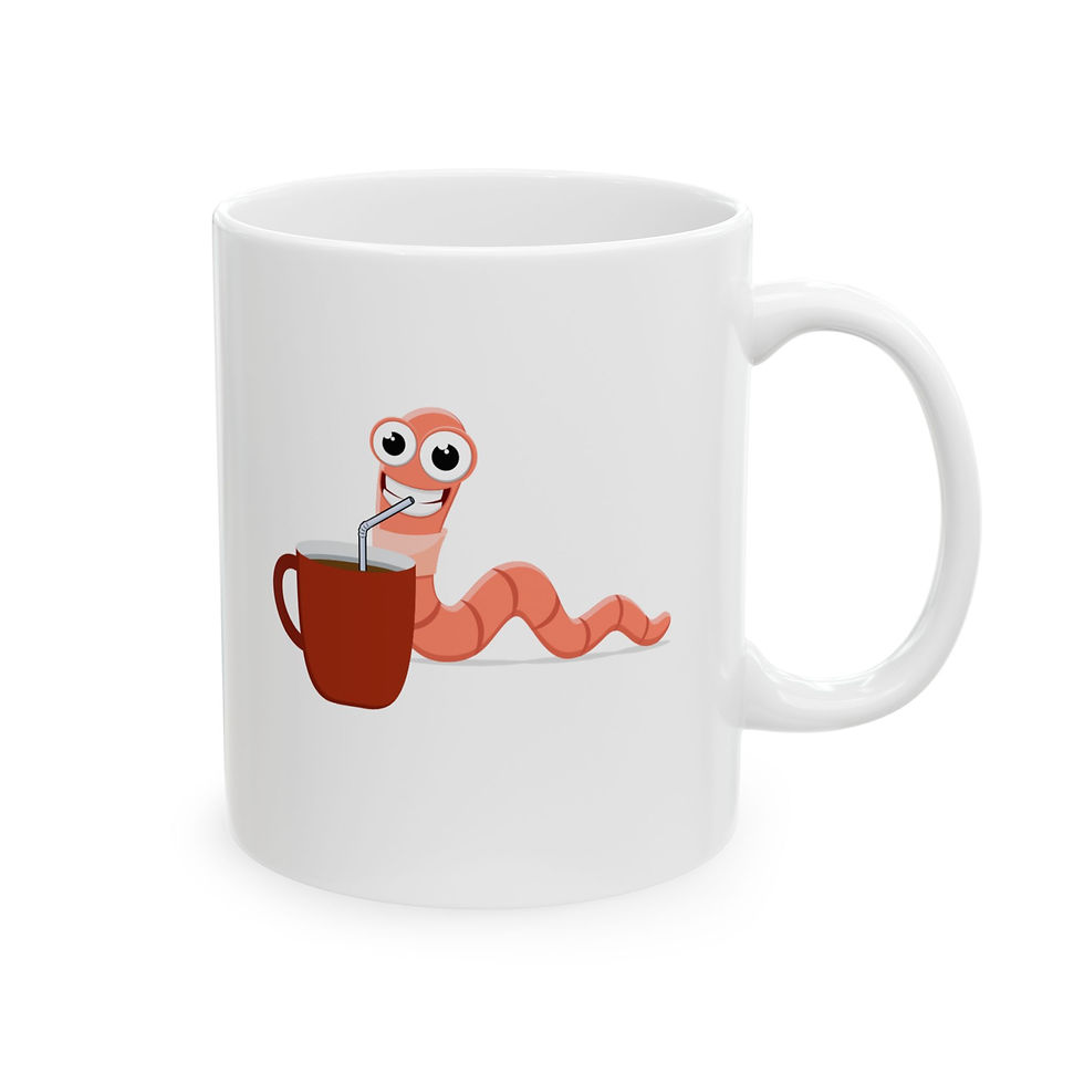Thumbnail: "Turning Coffee Into Compost" Worm Mug