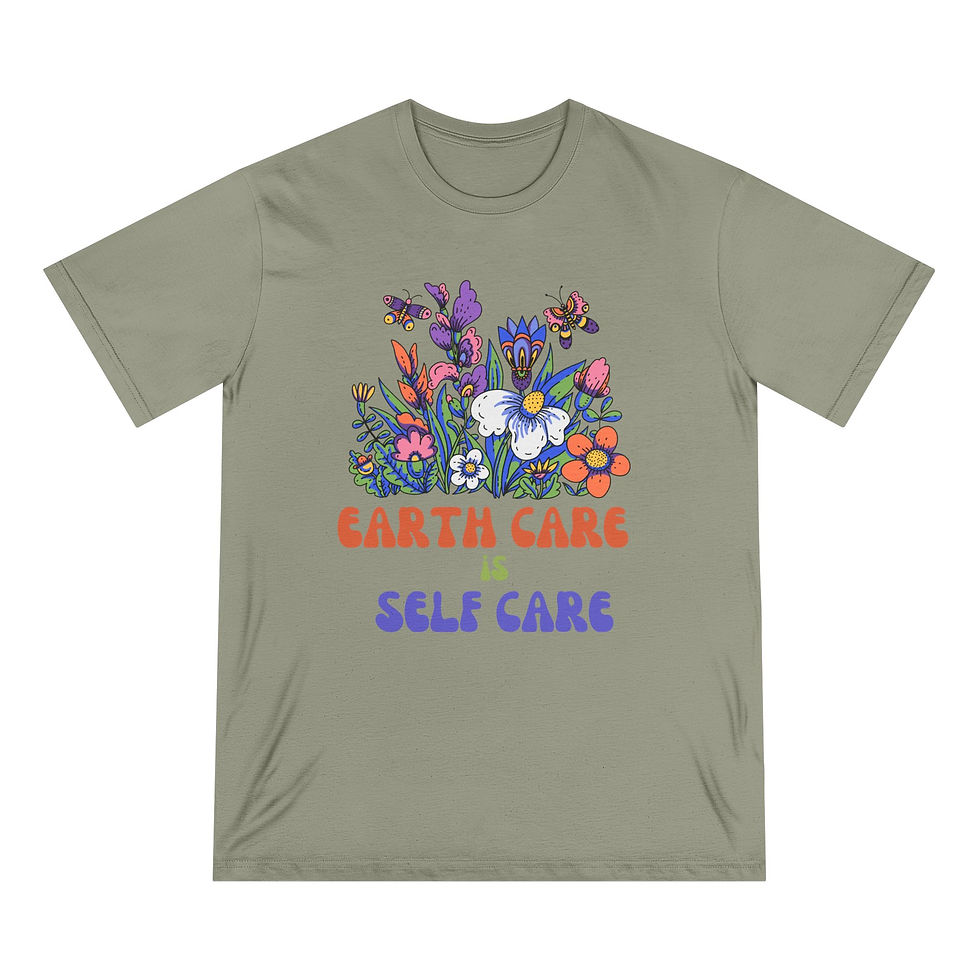 Thumbnail: Eco-Friendly Graphic T-Shirt - "Earth Care is Self Care"