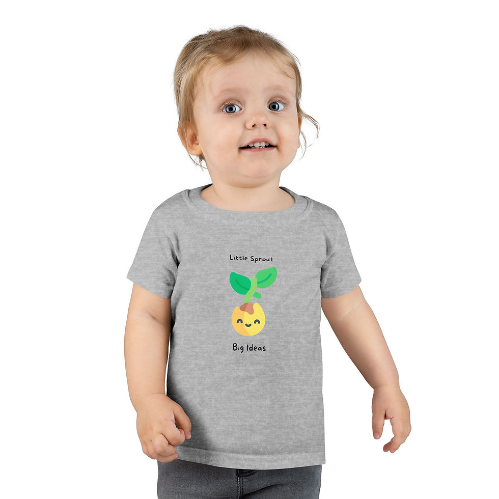 Thumbnail:  "Little Sprout Big Ideas"- 100% Cotton Toddler T-Shirt 