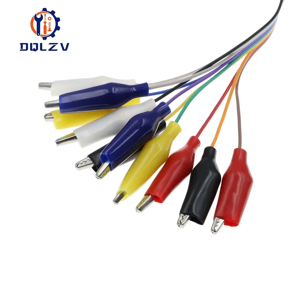 Thumbnail: Diy Alligator Clip Wire 10Pin Male Jumper Wire Test Lead Arduino Raspberry Pi