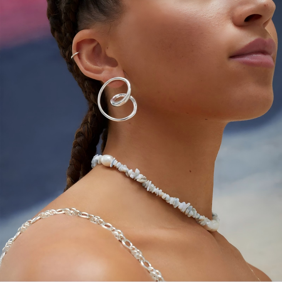 Thumbnail: Earrings as complex as you are...but waterproof. 