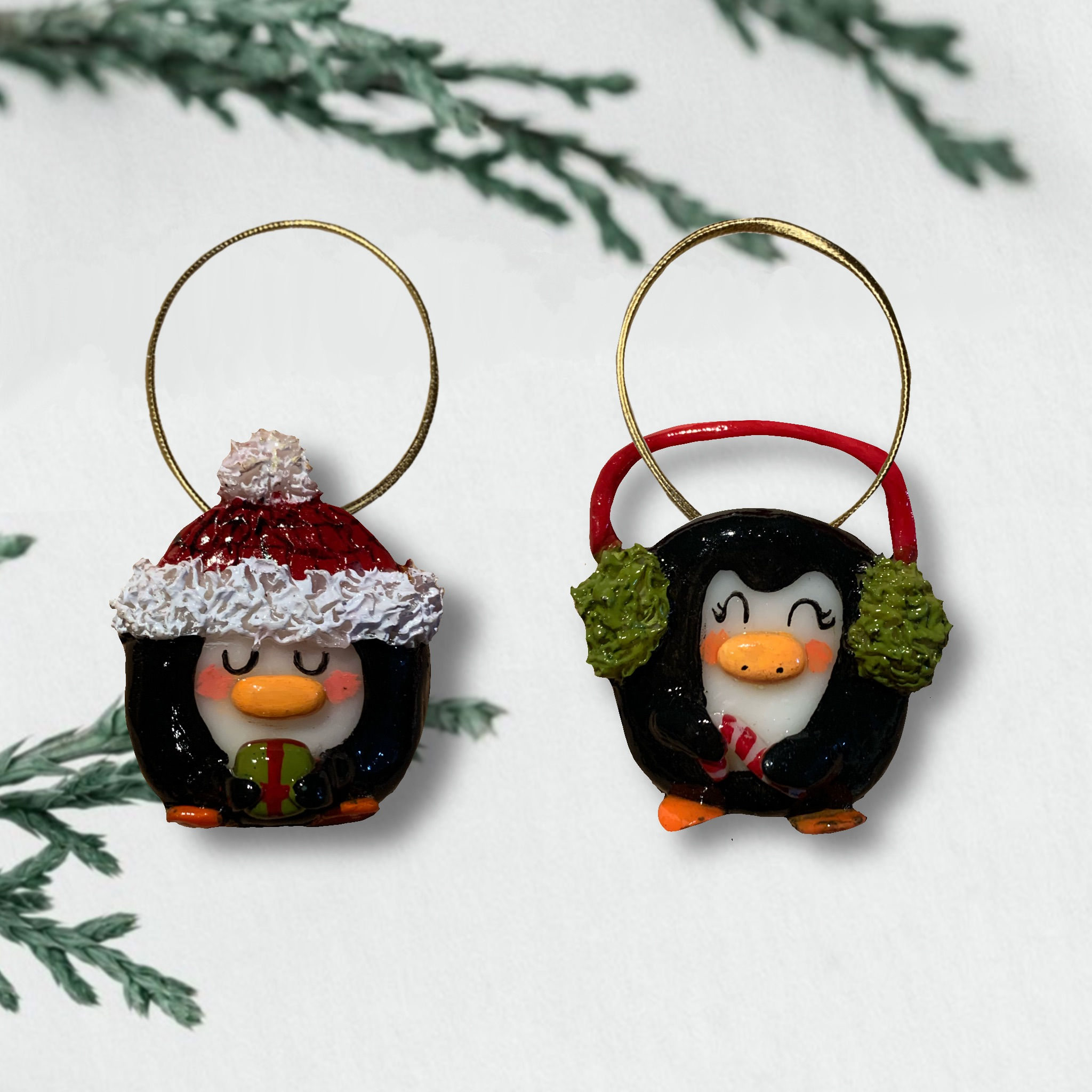 Kit Enfeite para Árvore - Pinguins