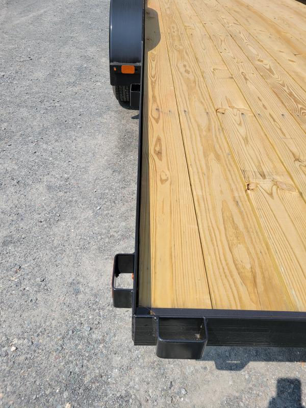 Thumbnail: 82"x16 7000 gvwr wood deck flat bed for small tractors or universal car hauling