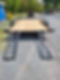 Thumbnail: 82"x16 7000 gvwr wood deck flat bed for small tractors or universal car hauling