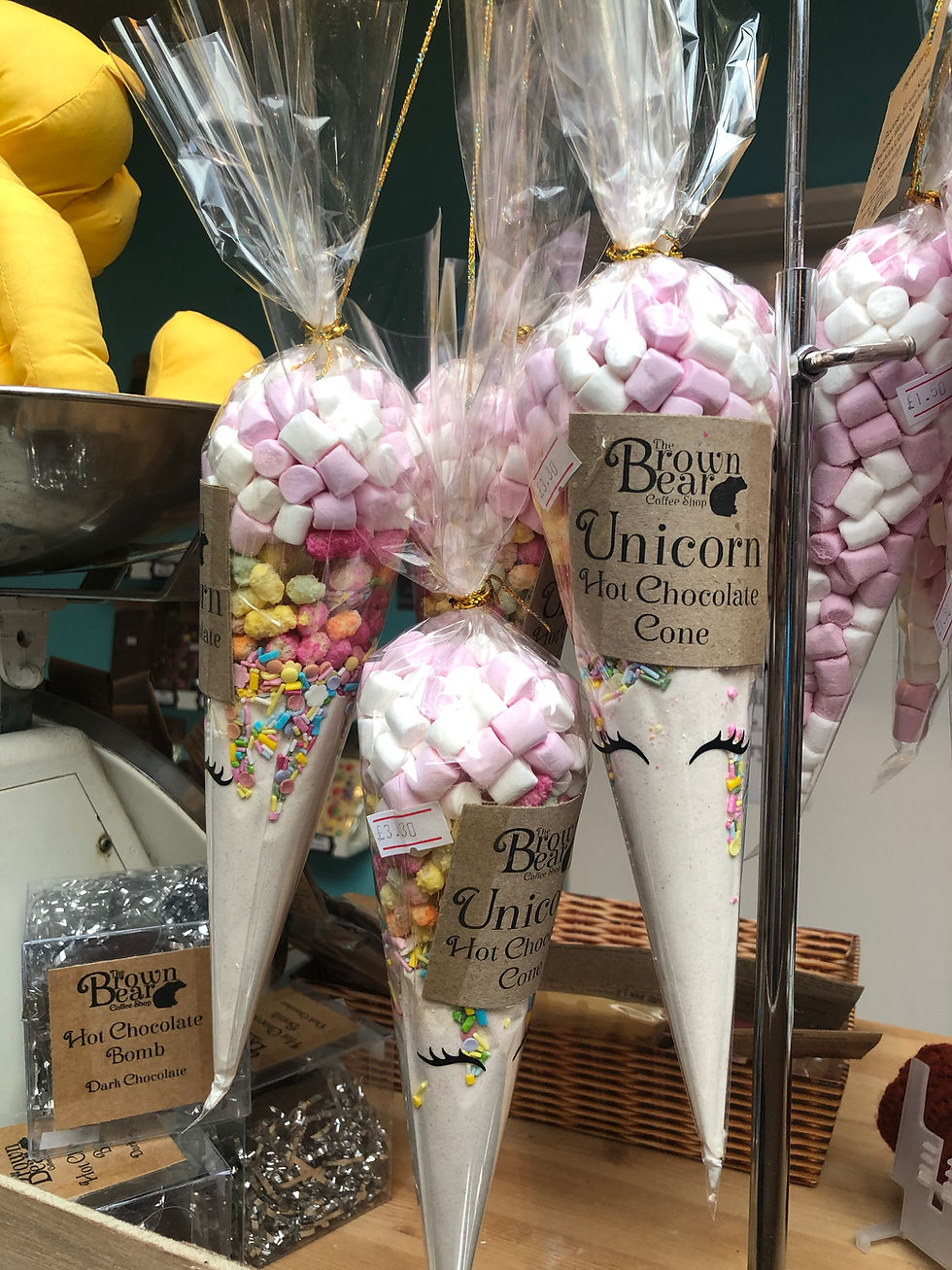 Unicorn Hot Chocolate Cone
