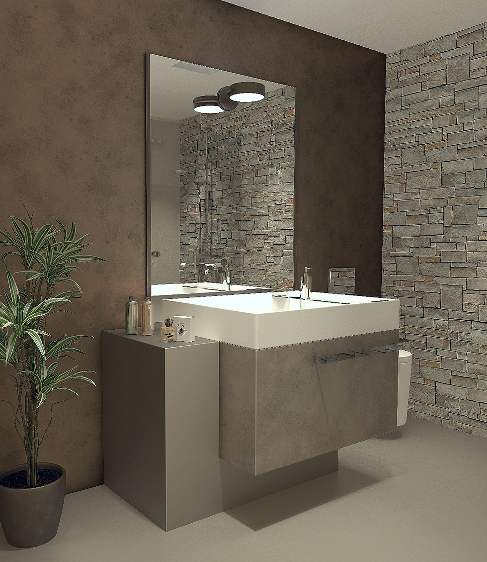 OSSO Concrete Plinth Vanity Sink