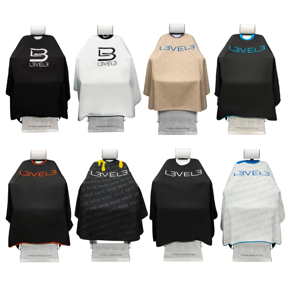 L3VEL3 Professional Rubber Neck Cutting Cape