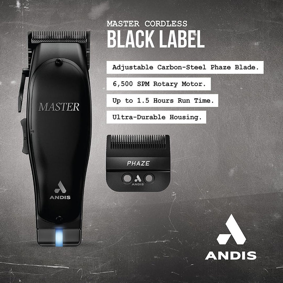 Thumbnail: Andis Master Cordless Clipper Black Label Edition w/ Phaze Blade MLC