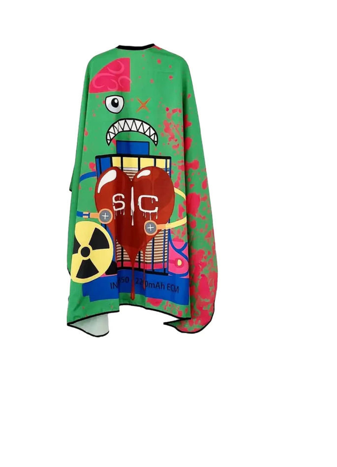 StyleCraft Radioactive Barber & Stylist Cape – Green (SC312G)