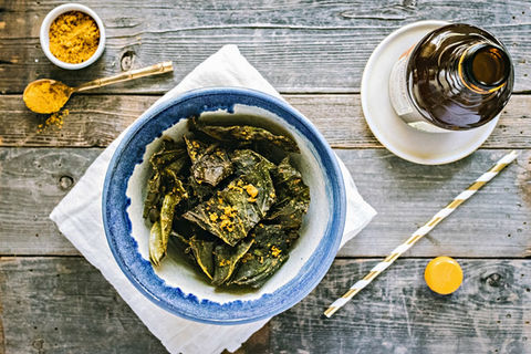 Smoky Collard Chips