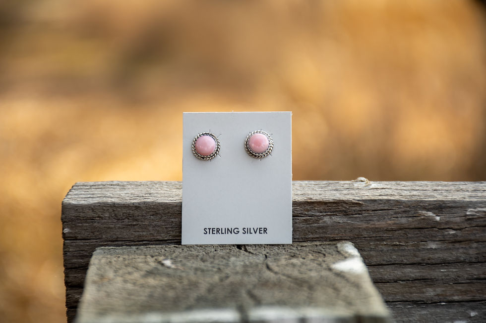 Thumbnail: Pink Conch Post Earrings