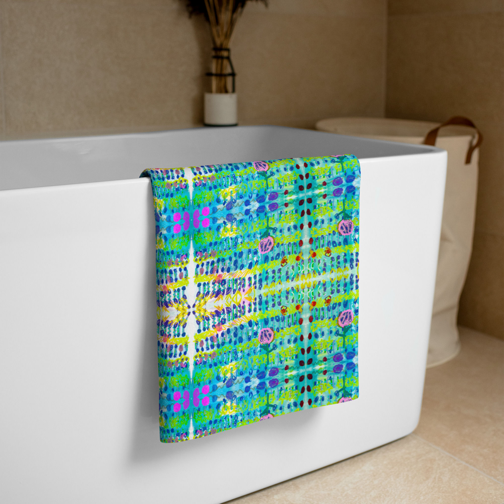 'Bluebonnet Field' Towel