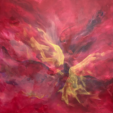 Coeur de dragon (36x36po) 2020
Acrylique sur toile
Disponible via www.gallea.ca/en/artists/hien-tu-color
