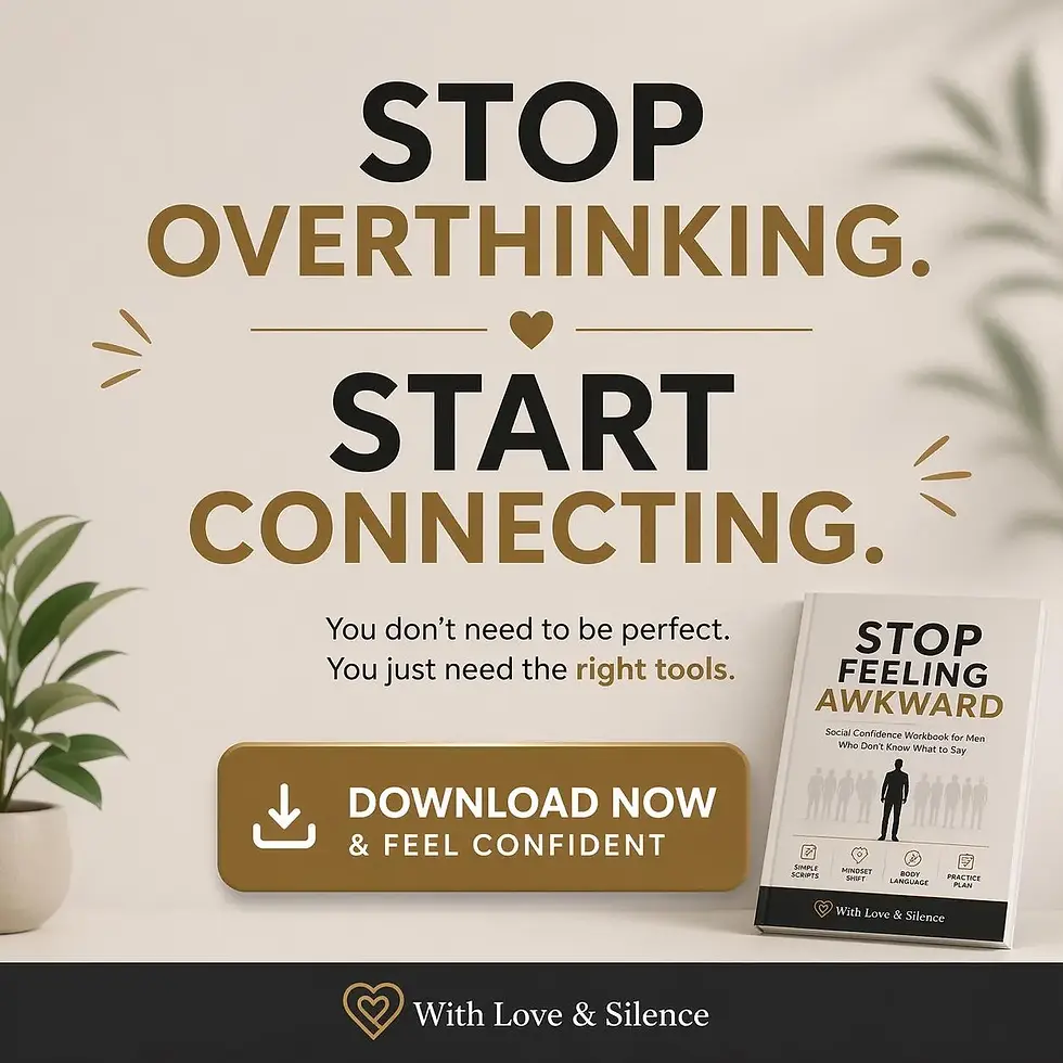 Thumbnail: Stop Feeling Awkward | Social Confidence Workbook for Men