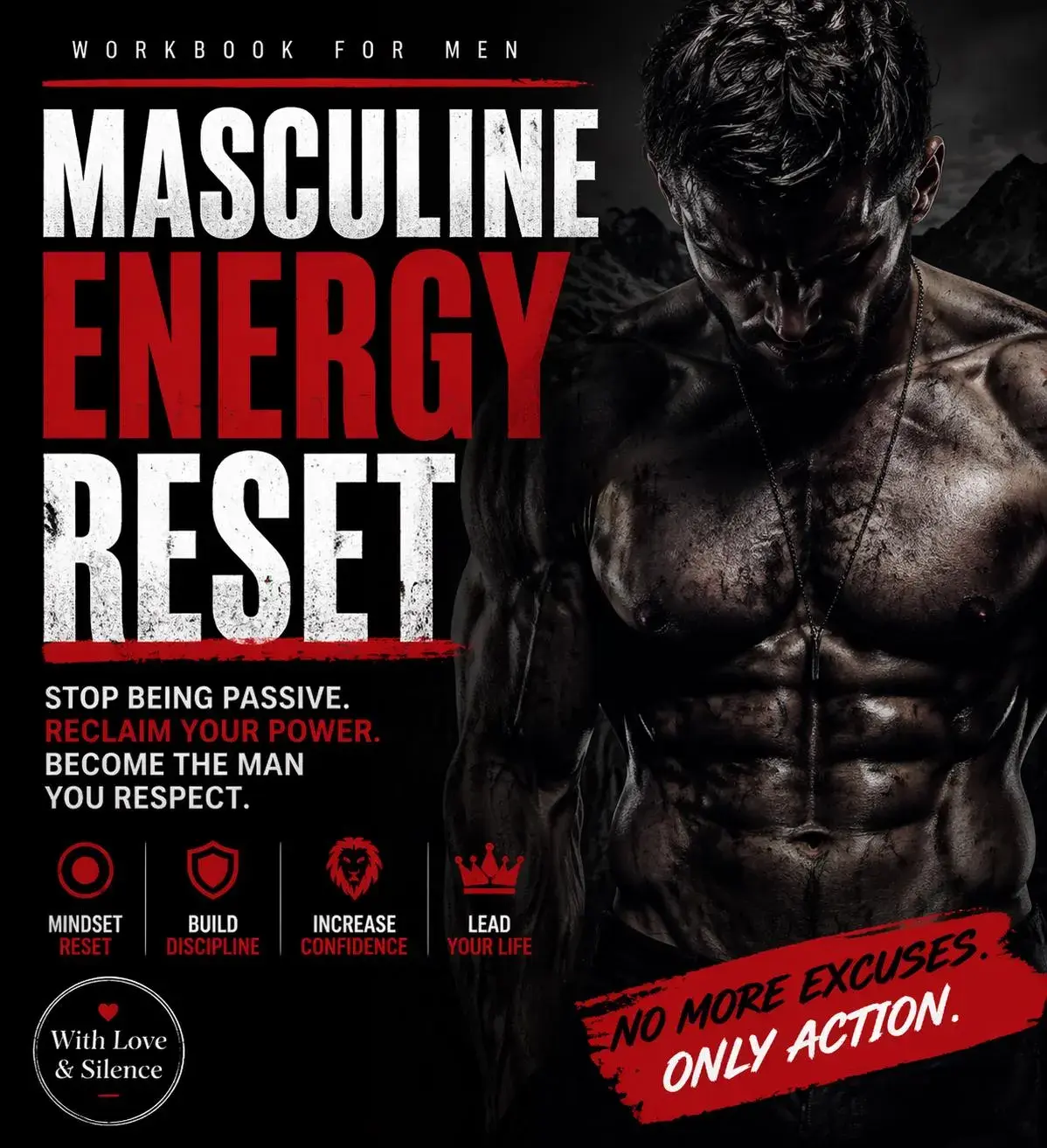 Masculine Energy Reset Workbook | Build Confidence & Self-Respect