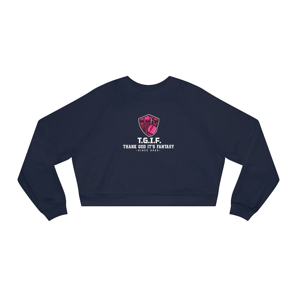 Thumbnail: Thank God it's Fantasy Cropped Sweatshirt 