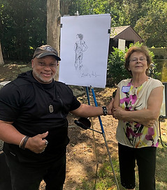 Retirement Party - Butt Sketch Art in Chicago