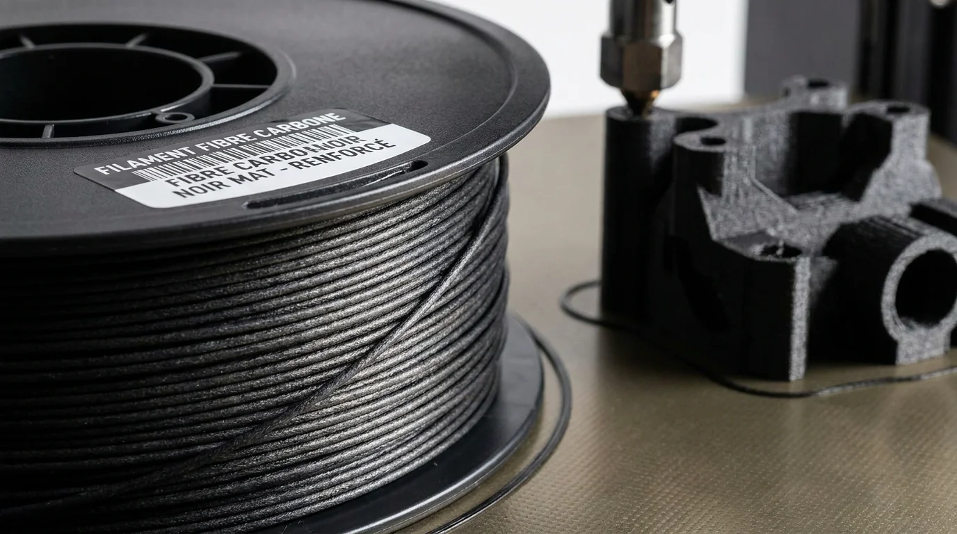 Filament carbone pour impression 3D : le guide complet en 2026