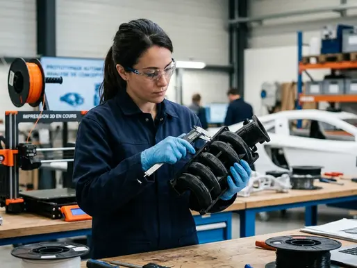 Impression 3D automobile : usages, pièces et marché 2026