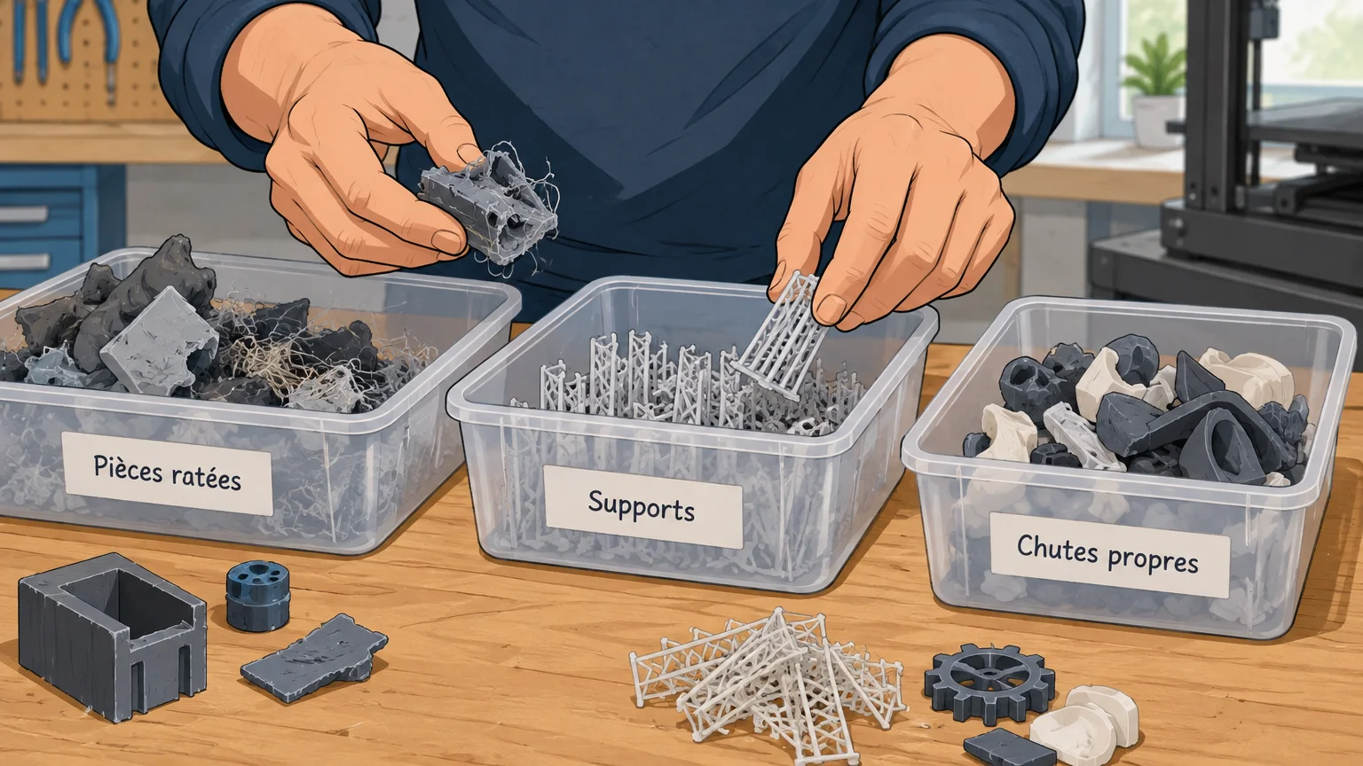 Recyclage du filament 3D : méthodes et solutions en France
