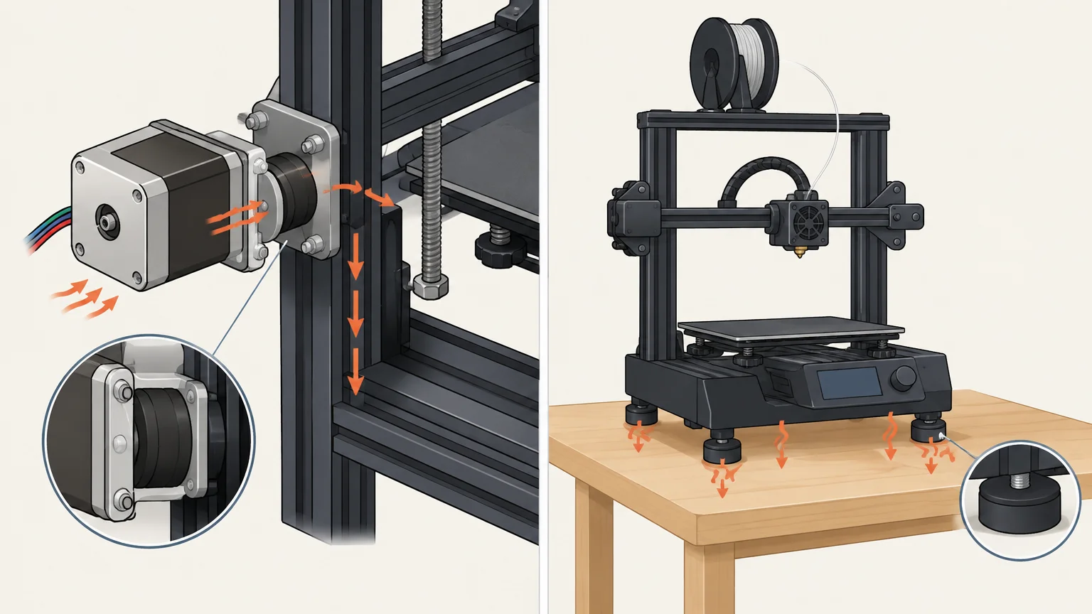 Damper pour imprimante 3D : choix, effets et précautions