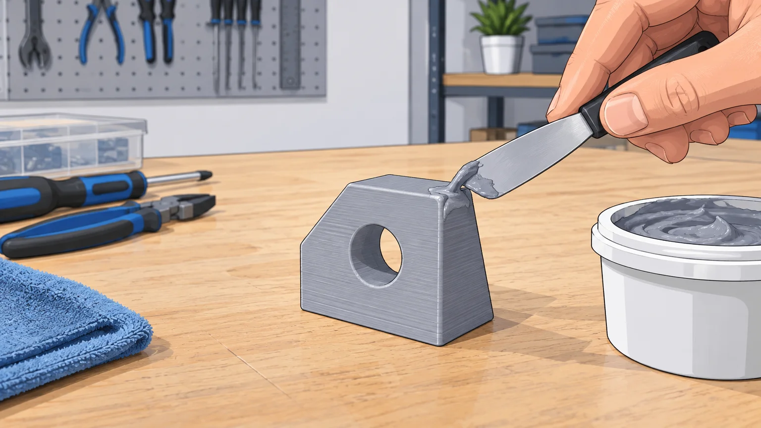 Mastic plastique pour impression 3D : choisir et appliquer