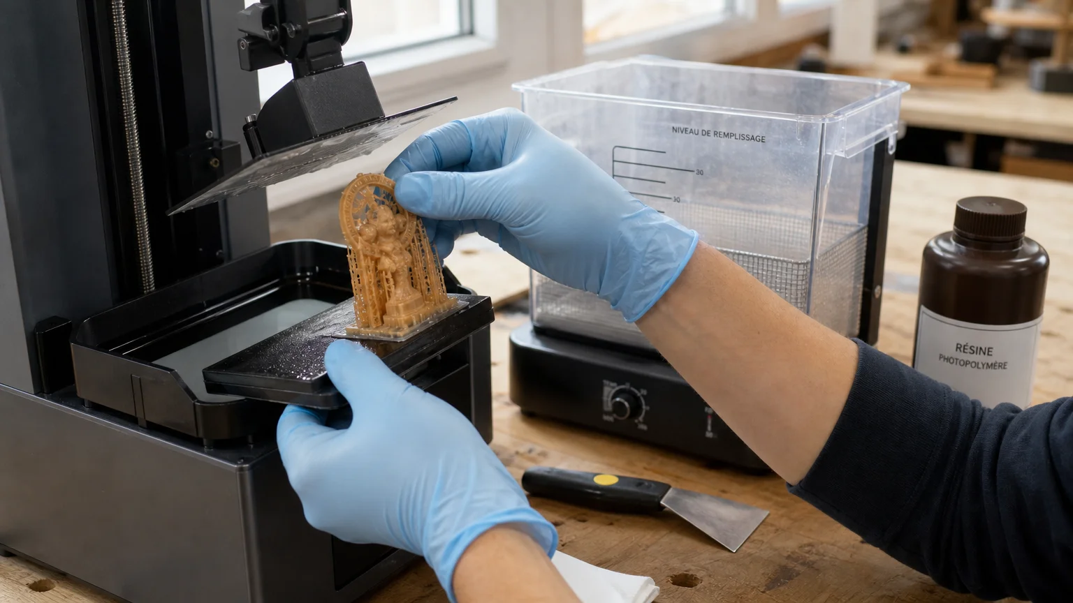Service d’impression 3D SLA pour prototypes précis