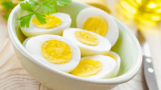 Boiled free range egg