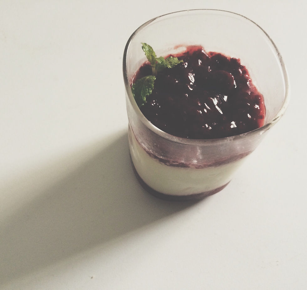 Blueberry Panna Cotta