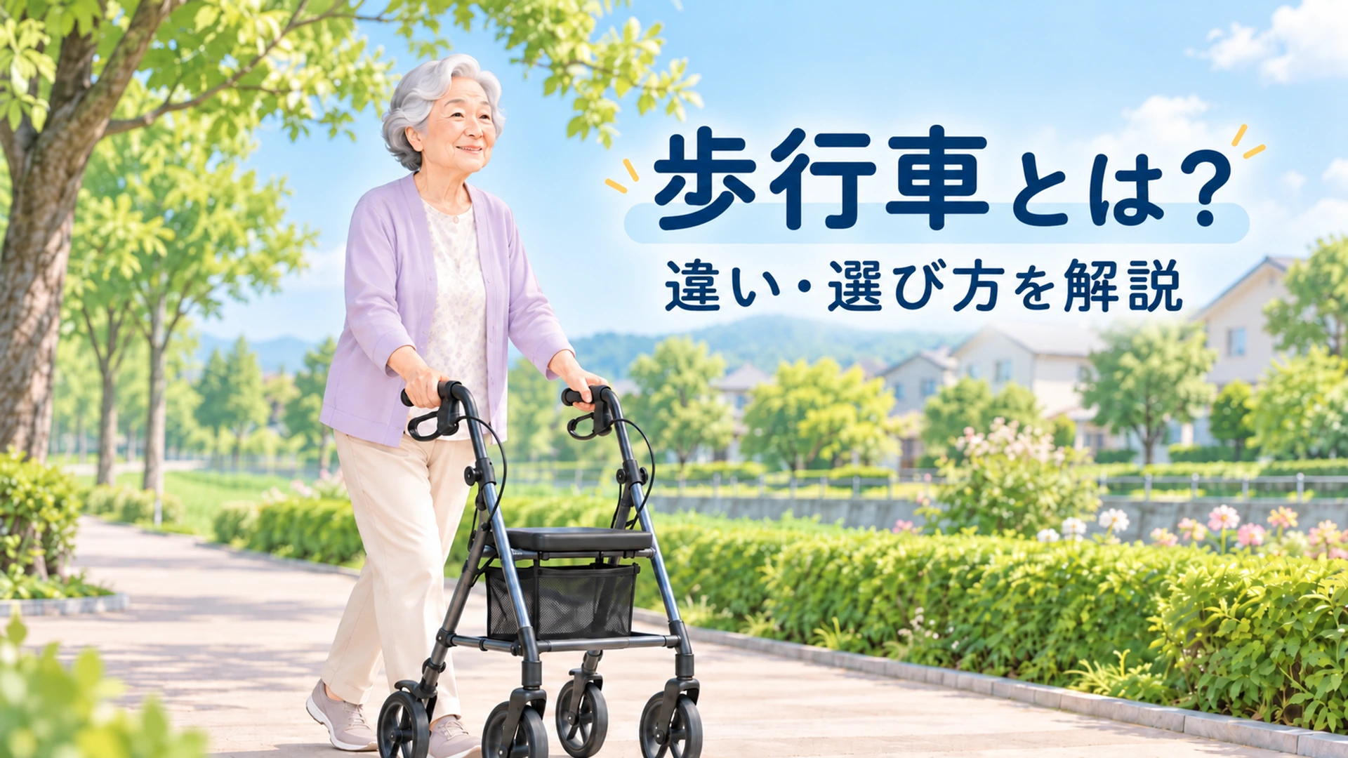 歩行車とは?歩行器・シルバーカーとの違いと選び方|タイプ別おすすめも解説