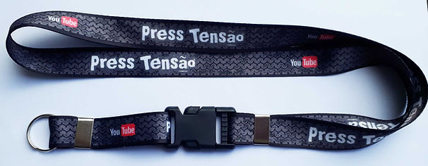 Cordão de Pescoço para moto com trava e Personalizado