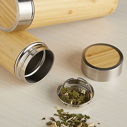 Garrafa Bambu Parede Dupla Personalizada