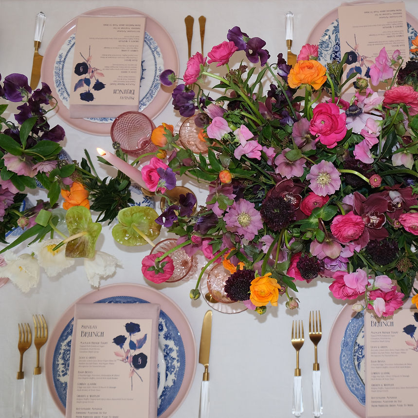 Emily-Kopit-Indigo-James-colorful-bouquet-brunch-tablescape