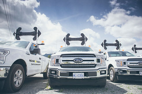 Our trucks service all of Vancouver Island providing safe traffic control